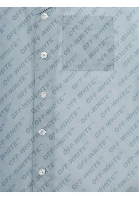 Camicia con logo OFF WHITE KIDS | OBGA002S26FAB001451